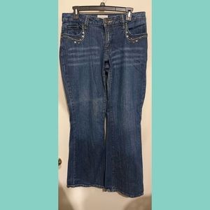 Venezia Women's Plus Size 14 Blue Jeans Semi Flare/boot Leg